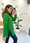 BENETTON 4222 TAŞ İŞLEMELİ KAZAK