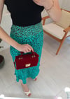 BENETTON LEOPAR DESEN SATEN ETEK