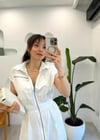 BEYAZ 0005 POPLİN ELBİSE