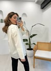 BEYAZ 0026 DİKİŞ DETAY GÖMLEK 
