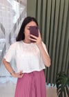 BEYAZ 0098 TAŞLI TSHİRT