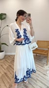 BEYAZ 0165 NAKIŞLI ETEK TAKIM 