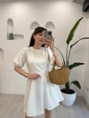 BEYAZ 0197 MİNİ ELBİSE 