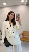 BEYAZ 0785 KRUVAZE BLAZER CEKET