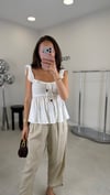 BEYAZ 0873 FIFIRLI BLUZ 