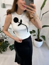 BEYAZ 1017 GÜL DESENLİ ATLET 