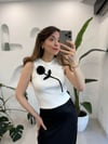 BEYAZ 1017 GÜL DESENLİ ATLET 