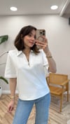 BEYAZ 10181 POLO YAKA TSHİRT