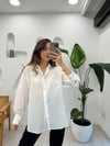 BEYAZ 1478 OVERSİZE GÖMLEK 