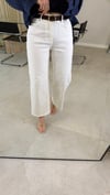 BEYAZ 2328 KEMERLİ PANTOLON 