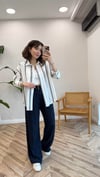 BEYAZ 2444 ÇİZGİLİ GÖMLEK 