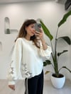 BEYAZ 2829 NAKIŞ DETAY SWEAT 