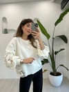 BEYAZ 2829 NAKIŞ DETAY SWEAT 