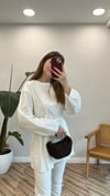BEYAZ 2968 BELDEN PİLE DETAY GÖMLEK 