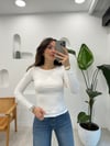 BEYAZ 31332 KAYIK YAKA CROP 