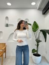 BEYAZ 31332 KAYIK YAKA CROP 