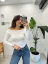 BEYAZ 31332 KAYIK YAKA CROP 