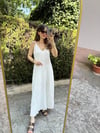BEYAZ 3162 KETEN ELBİSE