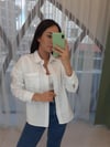 BEYAZ 3324 TAŞ DETAY GÖMLEK 