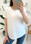 BEYAZ 3471 BİSİKLET YAKA TSHIRT