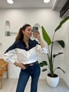 BEYAZ 35090 TENSEL GÖMLEK