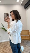 BEYAZ 4013 BAĞCIKLI GÖMLEK