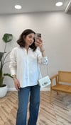 BEYAZ 4013 BAĞCIKLI GÖMLEK