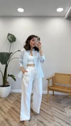BEYAZ 4088 KETEN PANTOLON 