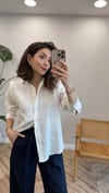 BEYAZ 4090 KETEN GÖMLEK