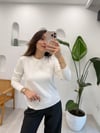 BEYAZ 4096 BİSİKLET YAKA KAZAK