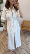 BEYAZ 4800 NAKIŞ DETAY ELBİSE 