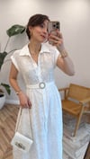 BEYAZ  4832 FİSTO ELBİSE 
