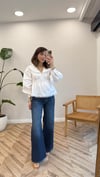 BEYAZ 6133 DANTELİ GÖMLEK 