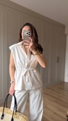 BEYAZ 7319 YELEK PANTOLON TAKIM 