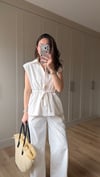BEYAZ 7319 YELEK PANTOLON TAKIM 