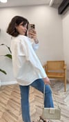 BEYAZ 8144 İNCİLİ GÖMLEK