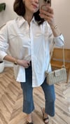 BEYAZ 8144 İNCİLİ GÖMLEK