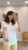 BEYAZ 8163 LİMON DESEN TİŞÖRT 