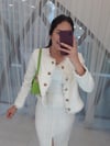 BEYAZ 9272 CHANEL CEKETLİ TAKIM 