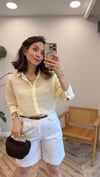 BEYAZ 9431 KEMERLİ ŞORT