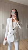 BEYAZ  9452 BLAZER CEKET 