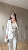 BEYAZ  9452 BLAZER CEKET 