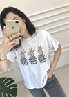BEYAZ ANANAS BASKILI TSHİRT