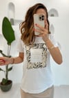 BEYAZ BASKILI TSHIRT 