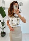 BEYAZ BASKILI TSHIRT 