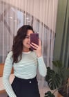 BEYAZ-BENETTON ÇİZGİLİ BASİC TRİKO