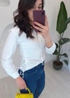 BEYAZ BİRİTLİ GÖMLEK 