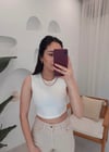 BEYAZ CROP TOP