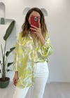 BEYAZ HASIR KEMERLİ PANTOLON