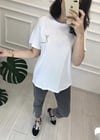 BEYAZ KALPLİ TSHIRT 